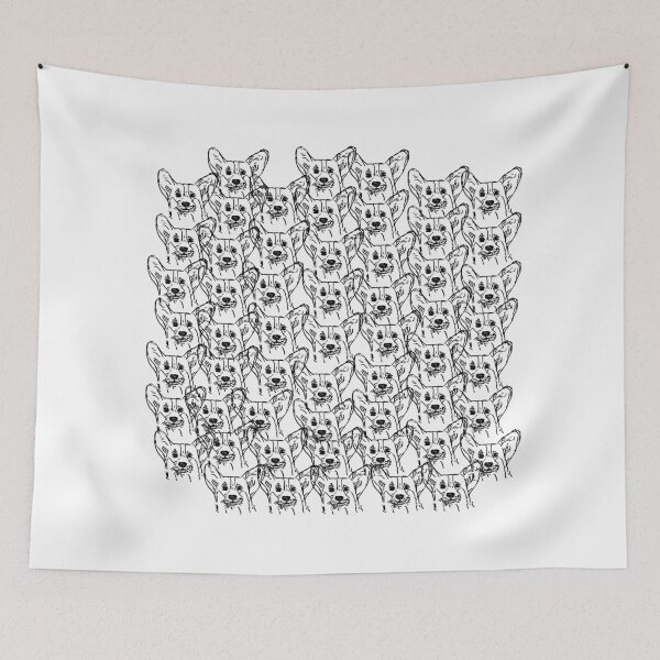 Item preview, Corgi pattern designed and sold by NinaBetterNot.