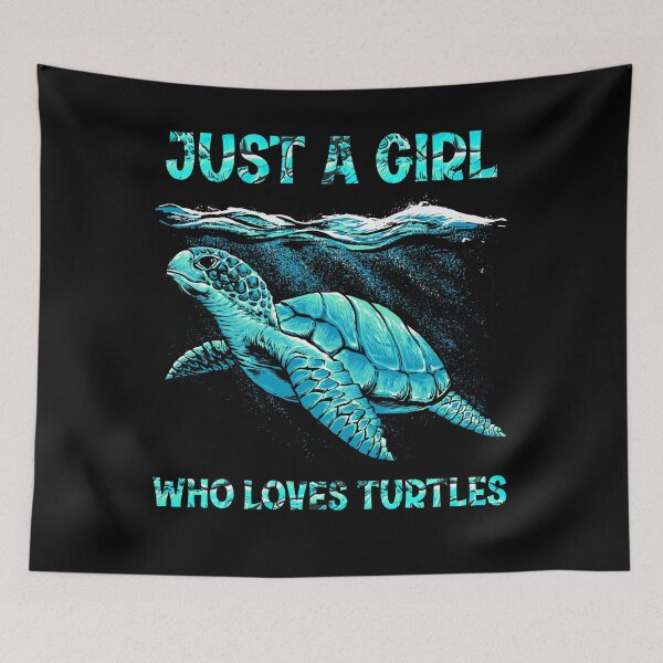 Item preview, Just a girl who loves turtles - Turtle gift designed and sold by oussama dif.