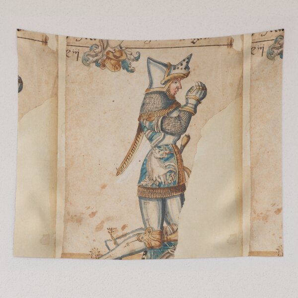 Item preview, Praying Knight Medieval artwork designed and sold by Vintage Designs +.