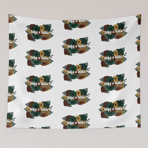 Item preview, take a hike- earthy flower doodle designed and sold by Nicole  Desmond.