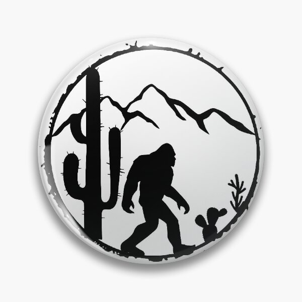 Item preview, Bigfoot cactus mountains landscape designed and sold by WalkinNature.