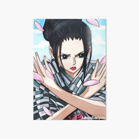 Impression Rigide One Piece Nico Robin Wano Kuni Illustration Par Amanomoon Redbubble