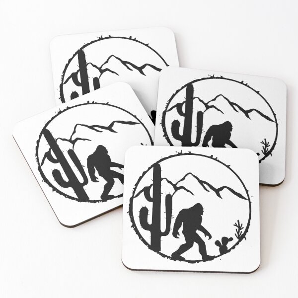 Item preview, Bigfoot cactus mountains landscape designed and sold by WalkinNature.