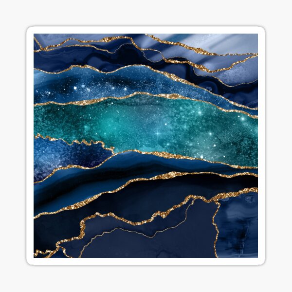 Glamour Milky Way Marble Galaxy Sticker
