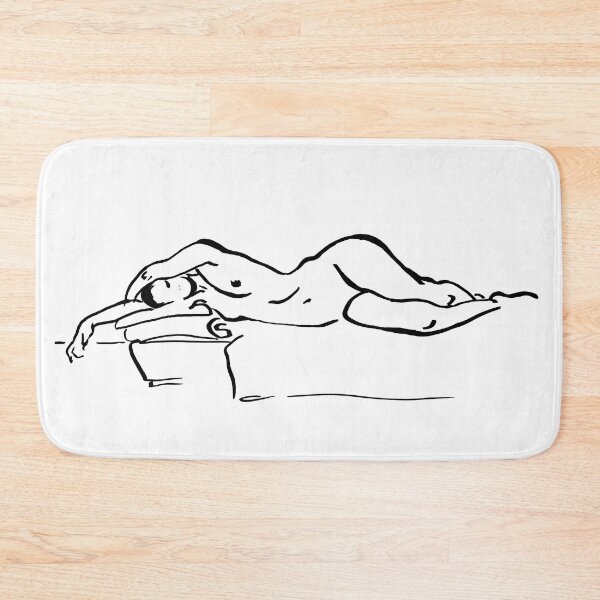 Item preview, Nude sketch, One line drawing, Apartment decor, Female form art, Queer art print, Affiche scandinave, Sensual art, Erotic painting print designed and sold by GalleryArtField.