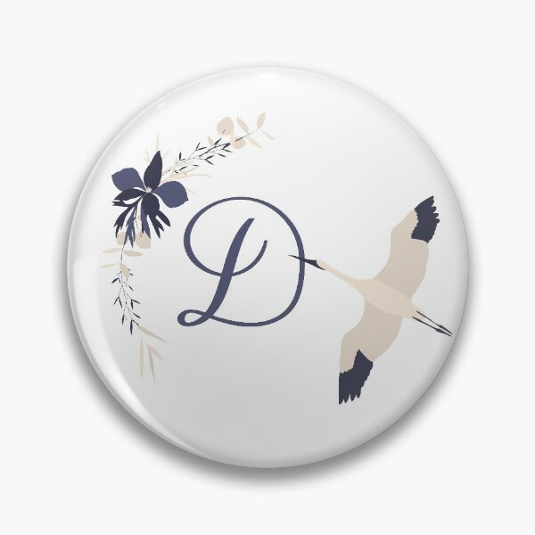 Fleur Initial D Pin