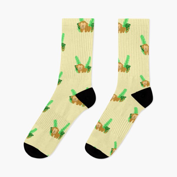 Item preview, Cute Monkey surrounded by tropical leaves Illustration for Kids and Toddlers designed and sold by CLPDesignLab.