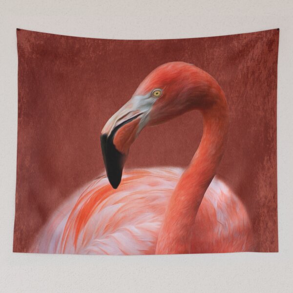 Item preview, Flamingo in pink with texture designed and sold by Nicole Bleck.