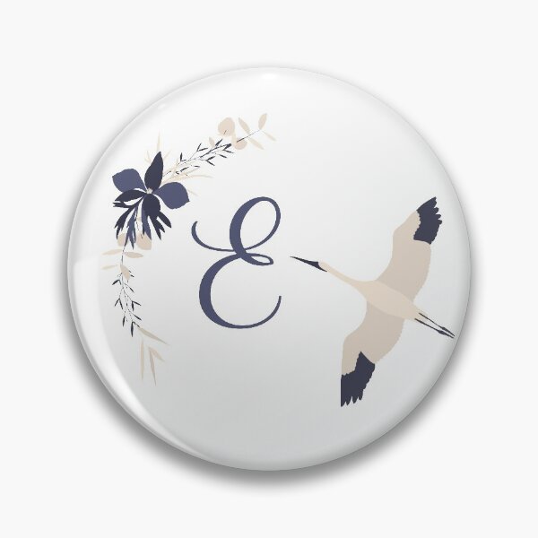 Fleur Initial E Pin