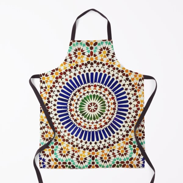 Item preview, zellige moroccan mosaic tilework, traditional moroccan art designed and sold by NoetherSym.