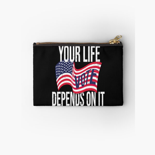 Item preview, Vote Your Life Depends On It Vintage American Flag designed and sold by 2MDesign.