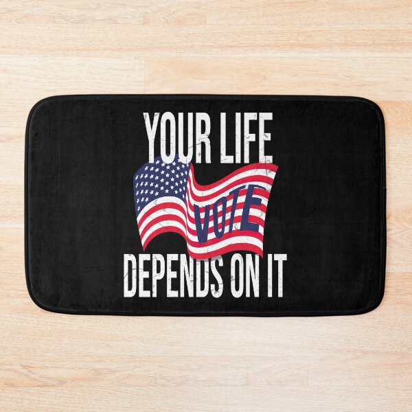 Item preview, Vote Your Life Depends On It Vintage American Flag designed and sold by 2MDesign.