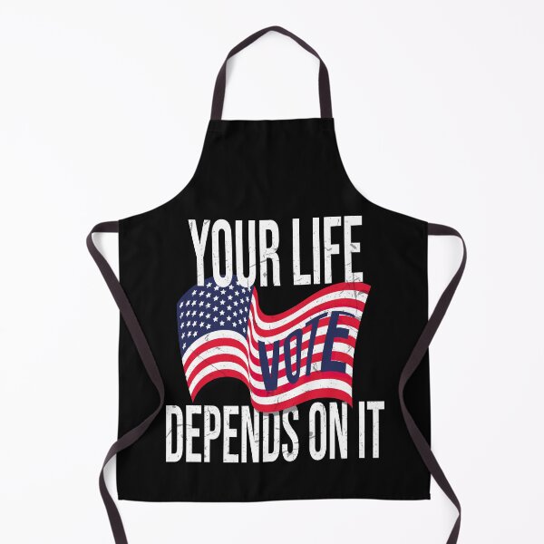 Item preview, Vote Your Life Depends On It Vintage American Flag designed and sold by 2MDesign.