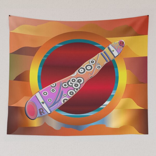 Item preview, Didgeriddo aboriginal art Australian traditions designed and sold by Ralek.