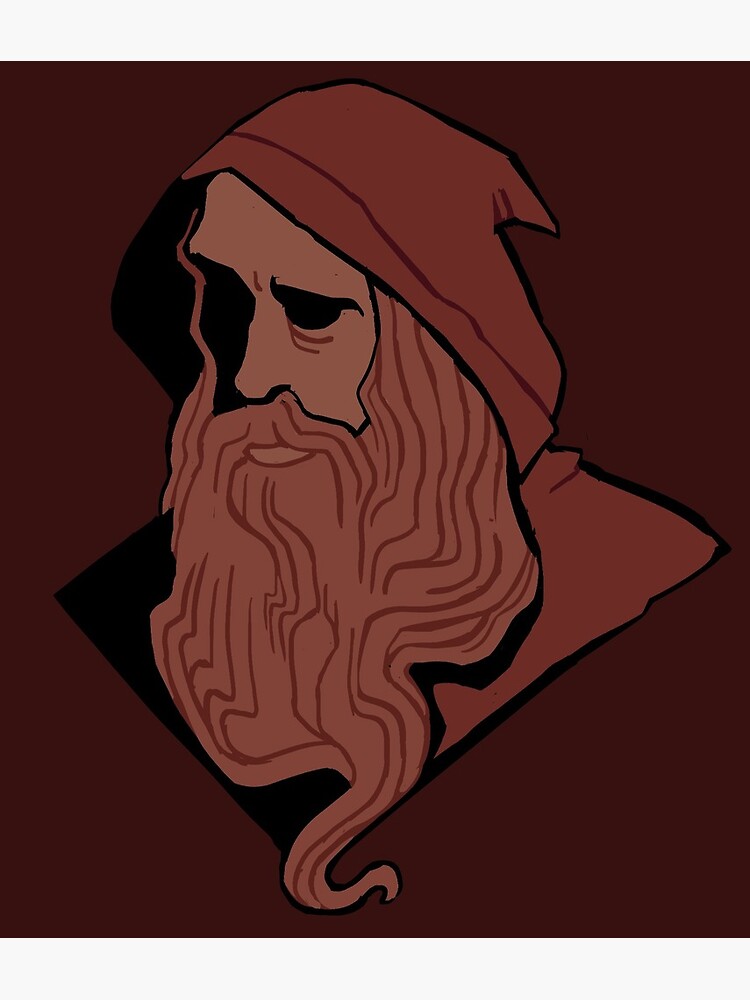 Carte De Vœux Vieux Mec Sorcier Par Netoey Redbubble