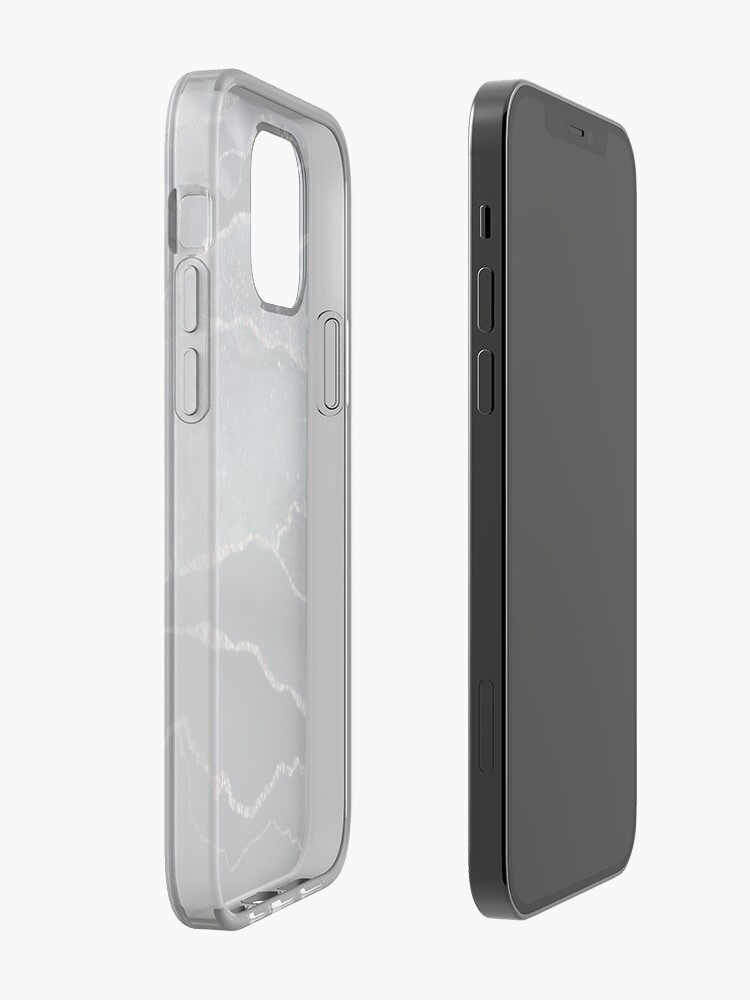 Alternate view of Glamour Night Black Milky Way Marble Galaxy iPhone Case & Cover