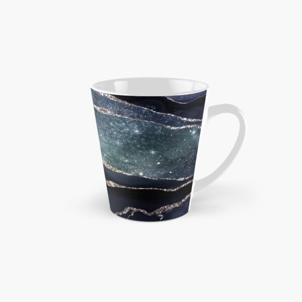 Glamour Night Black Milky Way Marble Galaxy Tall Mug