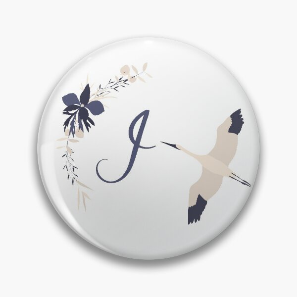 Fleur Initial I Pin