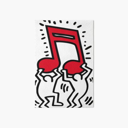 Keith Haring - Music Talking Heads Abstract Pop Art - T Shirt Art Board Print