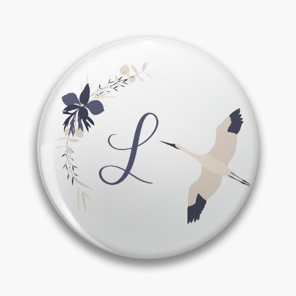 Fleur Initial L Pin