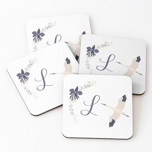 Item preview, Fleur Initial L designed and sold by limeandcedar.