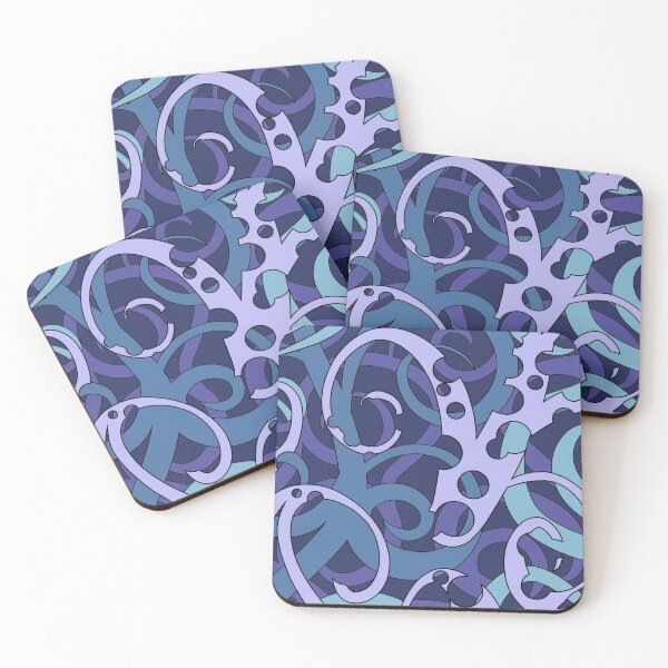Item preview, Blue Green Purple Swirling Abstract Art designed and sold by shanigans-shop.