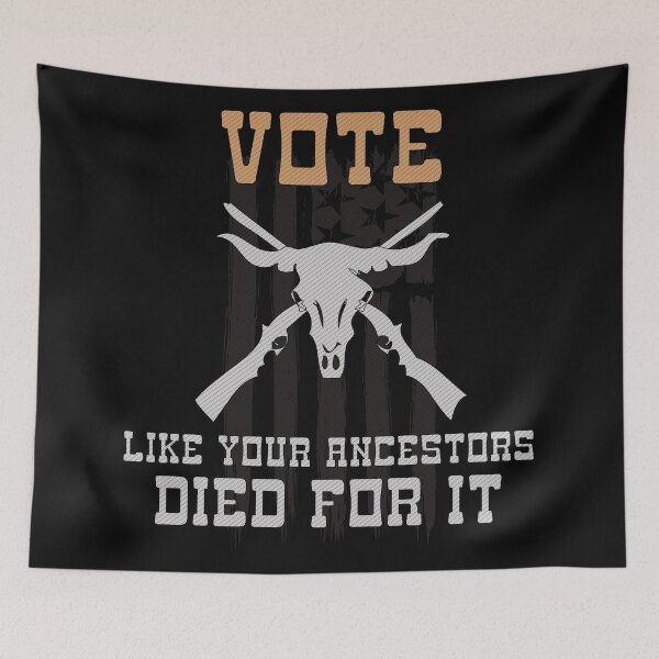 Item preview, vote like your ancestors died for it Vintage American Flag  designed and sold by 2MDesign.