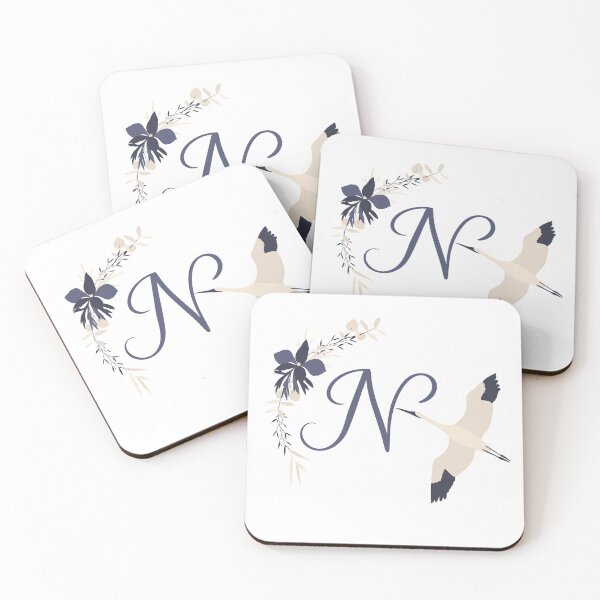 Item preview, Fleur Initial N designed and sold by limeandcedar.