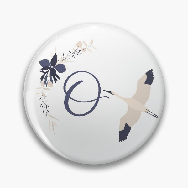 Fleur Initial O Pin