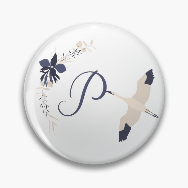 Fleur Initial P Pin