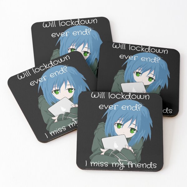 Item preview, Sad anime - Will lockdown ever end? designed and sold by TeeZoneZtore.