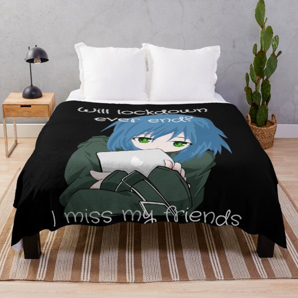 Item preview, Sad anime - Will lockdown ever end? designed and sold by TeeZoneZtore.