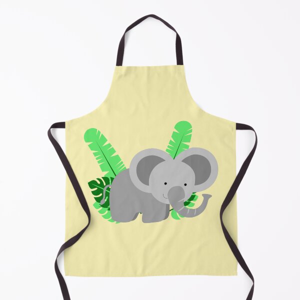 Item preview, Cute Elephant surrounded by tropical leaves Illustration for Kids and Toddlers designed and sold by CLPDesignLab.