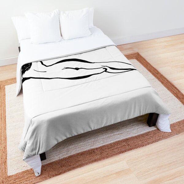 Ambesonne Sketch Form Bedding Set Duvet Cover Sham Fitted Sheet in 3 Sizes  | eBay