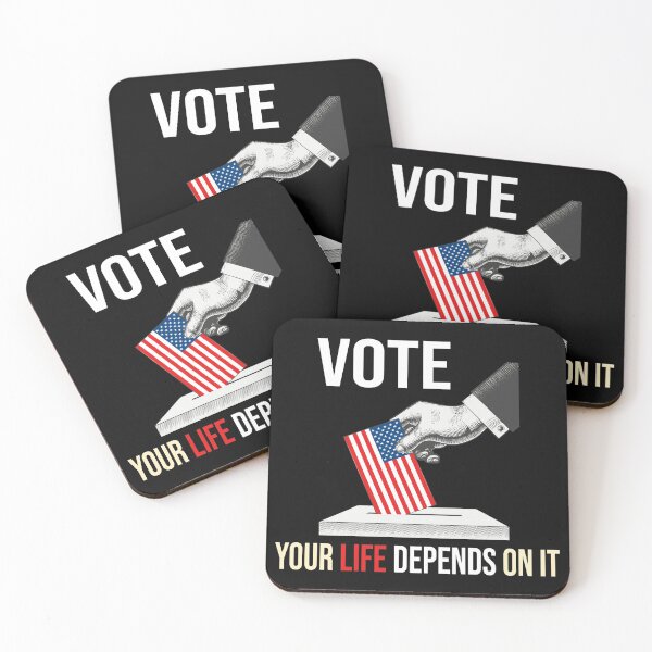 Item preview, Vote Your Life Depends On It Vintage American Flag designed and sold by 2MDesign.