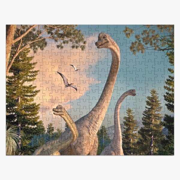 Vista previa del artículo con la obra «Caminata del Brachiosaurus», diseñado y vendido por DavidPenfound.
