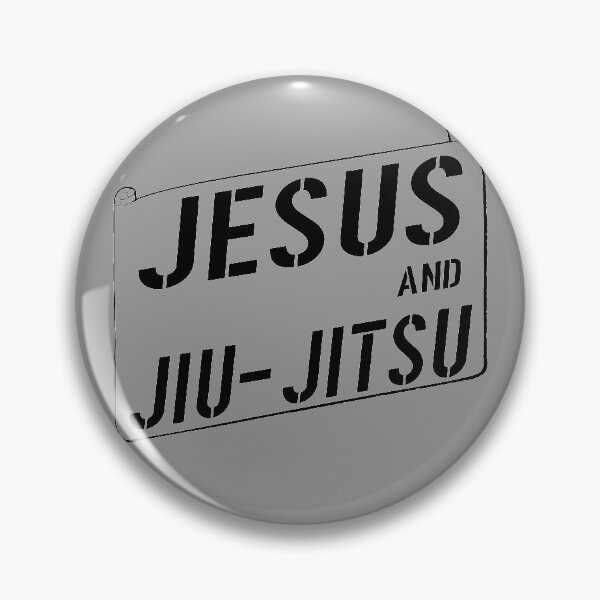 Aperçu de l'œuvre Jésus et Jiu-Jitsu | Variante noire créée et vendue par ZMorrisDesigns.
