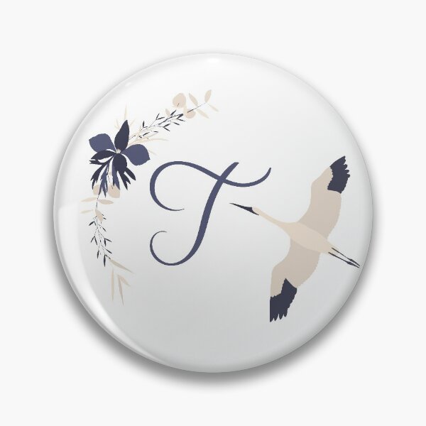 Fleur Initial T Pin