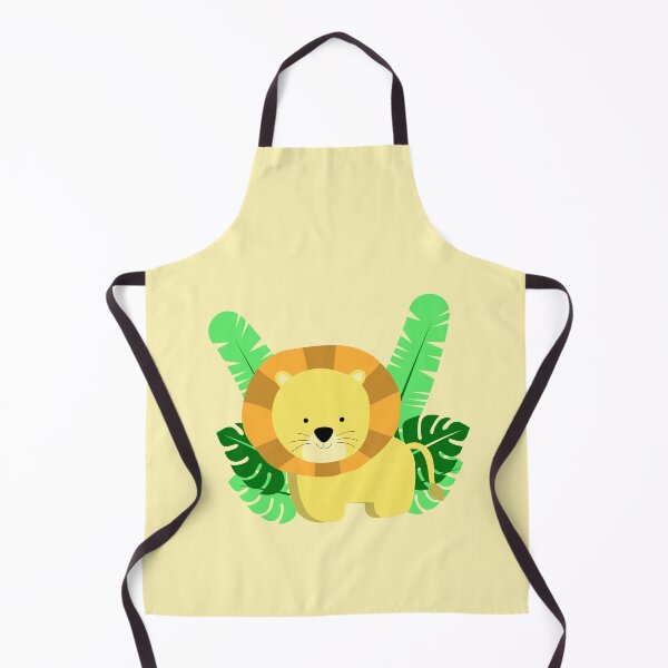 Item preview, Cute Lion surrounded by tropical leaves Illustration for Kids and Toddlers designed and sold by CLPDesignLab.