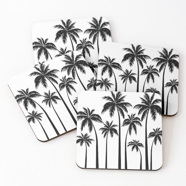 Item preview, Black and White Tropical Palm Trees designed and sold by Epitome Girl.
