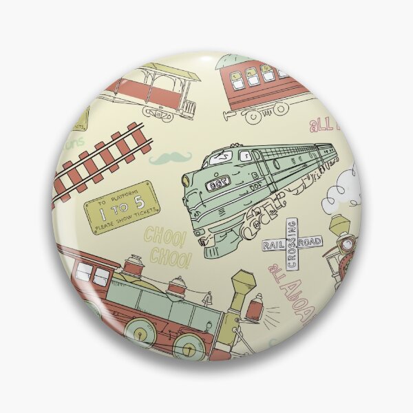 Item preview, Retro Railroad Trains designed and sold by SpiceTree.