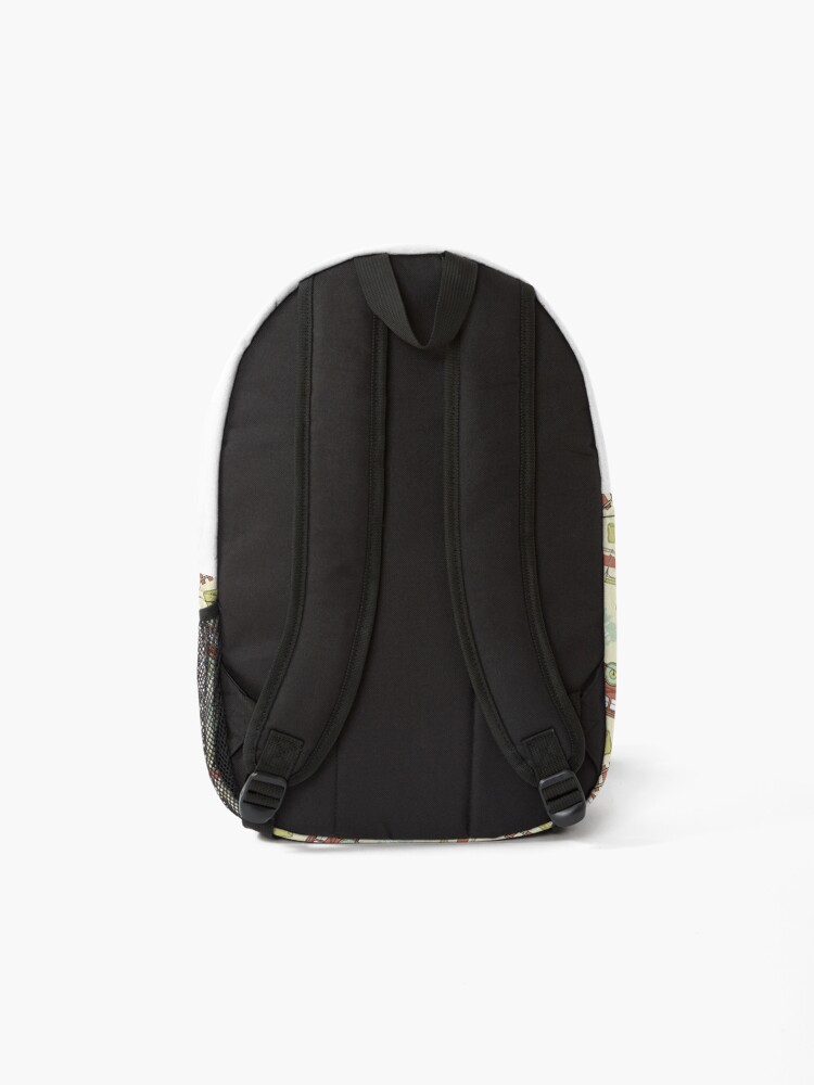 Alternate view of Retro Railroad Trains Backpack