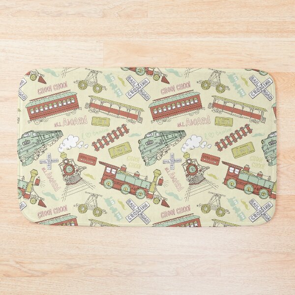 Item preview, Retro Railroad Trains designed and sold by SpiceTree.
