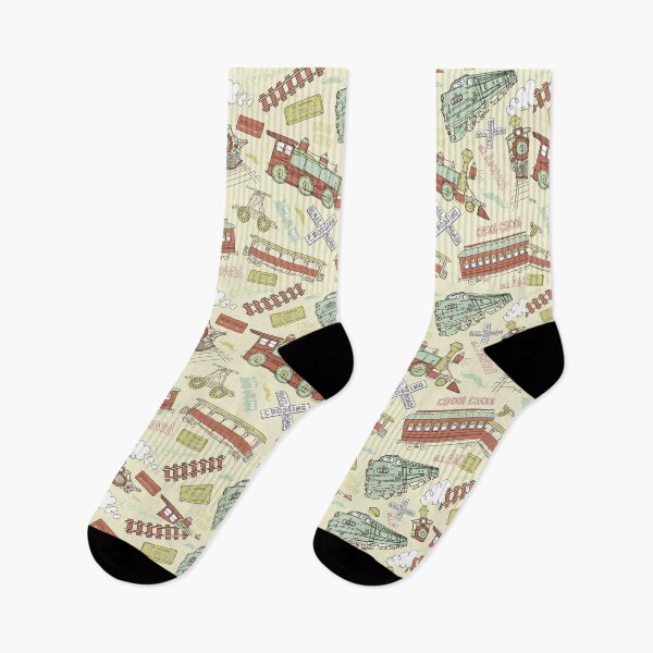 Item preview, Trenes de ferrocarril retro designed and sold by SpiceTree.