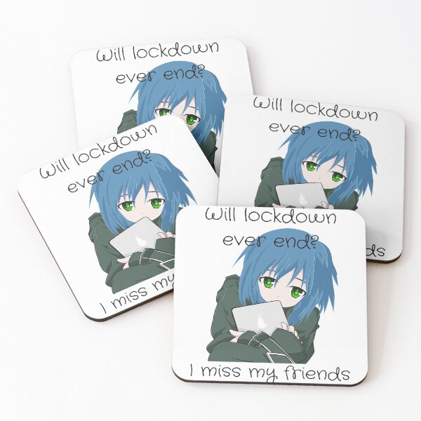 Item preview, Sad anime - Will lockdown ever end? designed and sold by TeeZoneZtore.