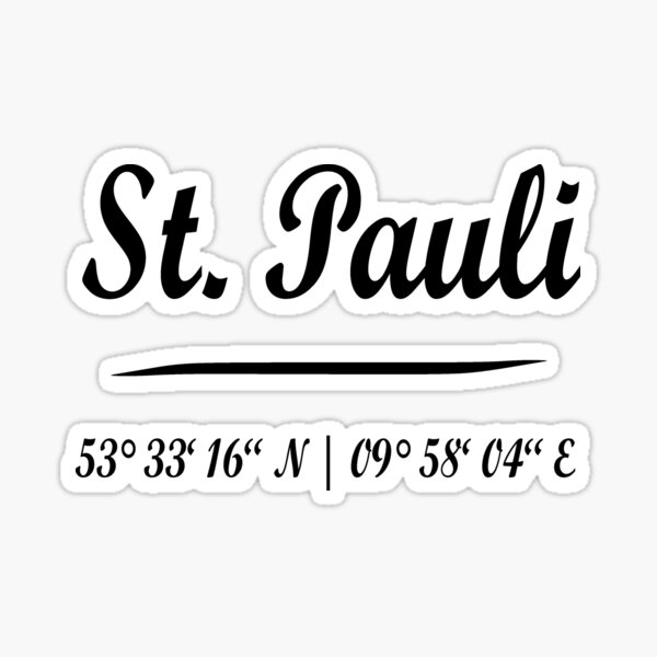 St. Pauli Hamburg Sticker