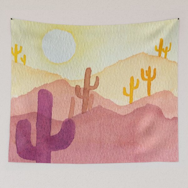 Item preview, Rosy Desert (Watercolor desert landscape) designed and sold by Alane Fideler.