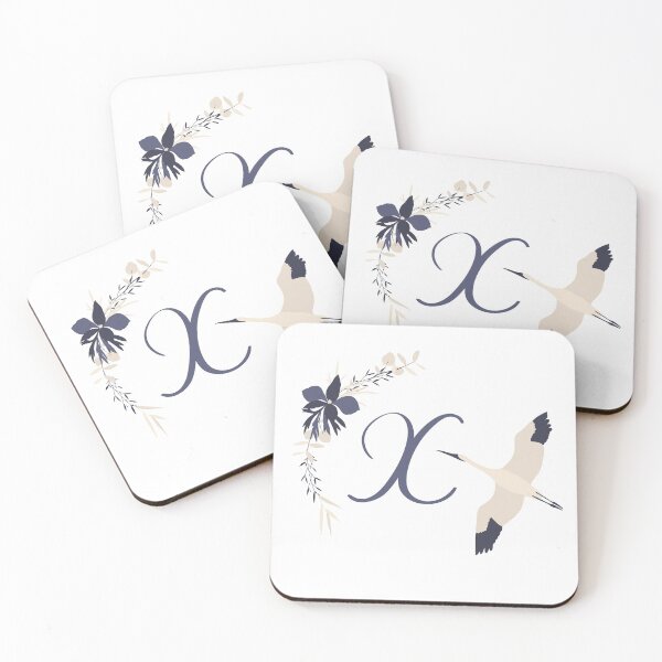 Item preview, Fleur Initial X designed and sold by limeandcedar.