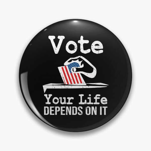 Item preview, Vote Your Life Depends On It Vintage American Flag designed and sold by 2MDesign.