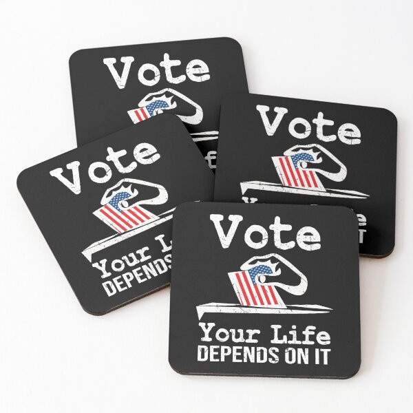 Item preview, Vote Your Life Depends On It Vintage American Flag designed and sold by 2MDesign.